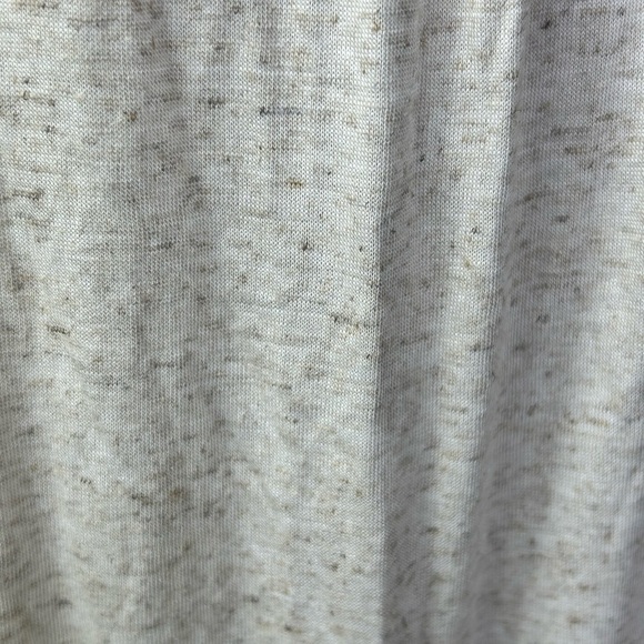 New Free People Tiered Dress Low Scoop Back Oversized Heathered Oatmeal - Picture 4 of 5